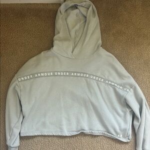 Under Armour Gray Oversized Sweater with Hood